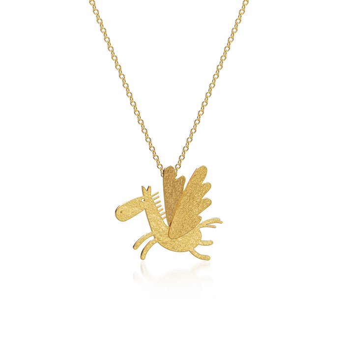 Caring Tales Pegasus pendant with chain