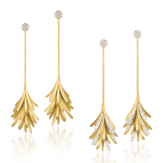 Skin chandelier earrings