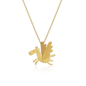 Caring Tales Pegasus pendant with chain