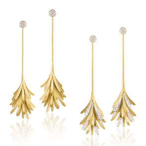 Skin chandelier earrings